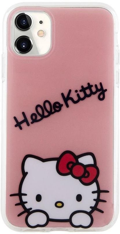 Kryt na mobil Hello Kitty IML Daydreaming Logo Zadní Kryt pro iPhone 11 Pink