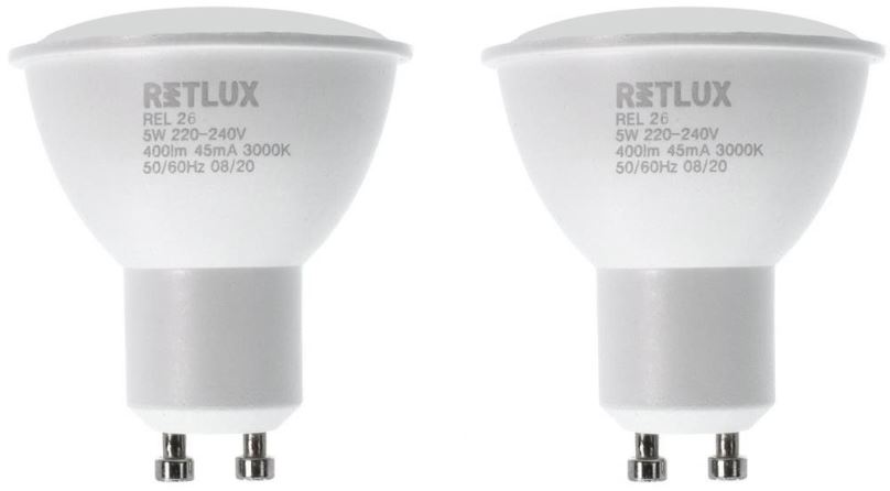 LED žárovka RETLUX REL 26 LED GU10 2x5W