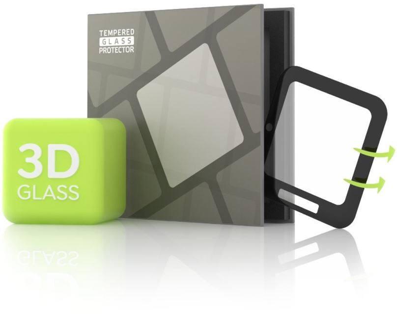 Ochranné sklo Tempered Glass Protector pro Garmin Venu Sq - 3D GLASS, černé