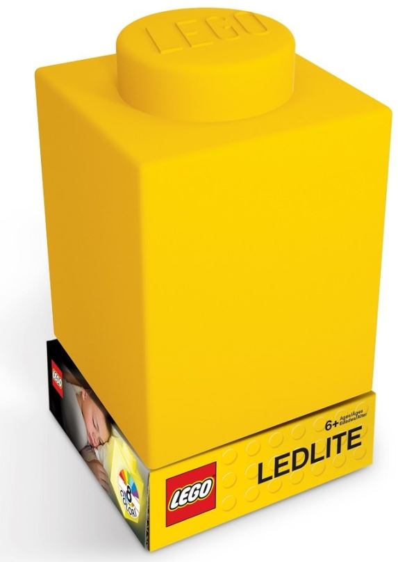 Noční světlo LEGO Classic Silikonová kostka - žlutá