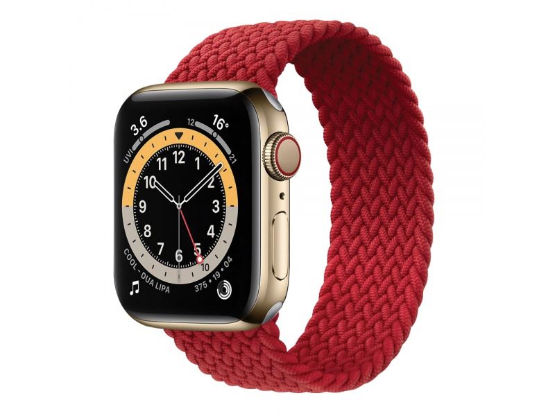 COTECi nylonový řemínek 145 mm pro Apple Watch 42/44/45/49mm červená