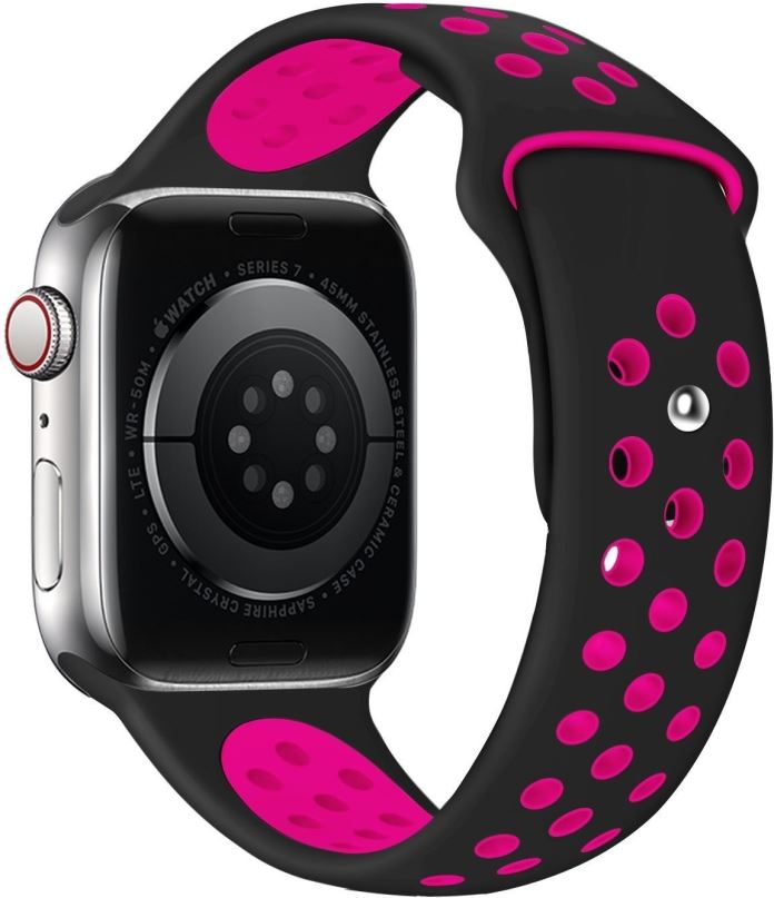 Řemínek Eternico Sporty pro Apple Watch 38mm / 40mm / 41mm  Vibrant Pink and Black