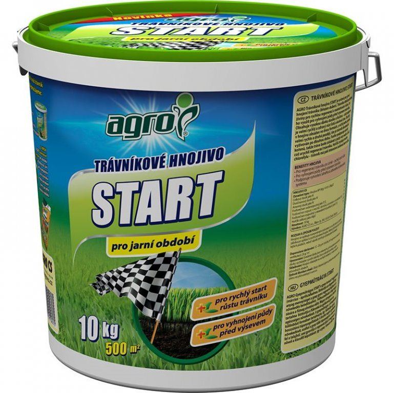 Trávníkové hnojivo AGRO Trávníkové hnojivo START 10 kg - kbelík