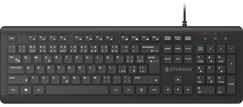 Klávesnice Eternico Pro Keyboard Wateproof IPX7 KD2050 černá - CZ/SK