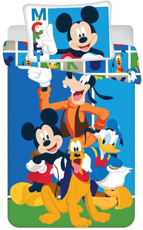 Dětské povlečení Jerry Fabrics Disney Mickey and Friends baby 100x135, 40x60 cm