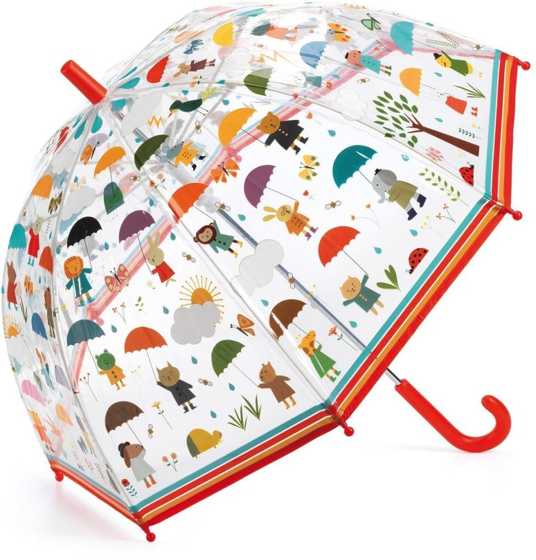 Dětský deštník Djeco Krásný designový deštník - V dešti