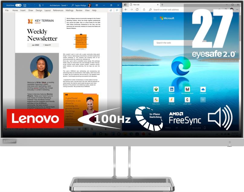 LCD monitor 27" Lenovo L27i-40