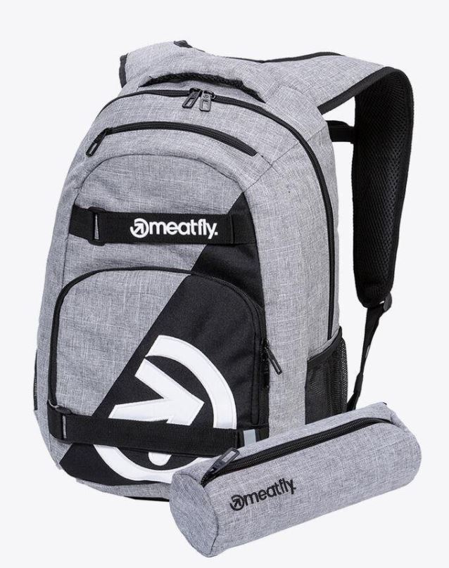 Městský batoh Meatfly EXILE Backpack, Grey Heather