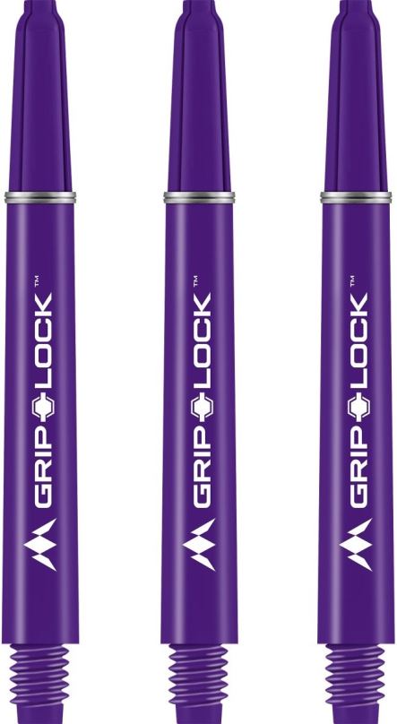 Násadky na šipky Mission Násadky GripLock - medium - purple