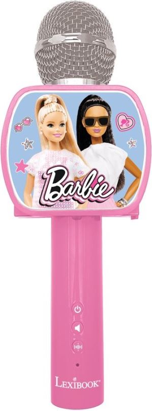 Dětský mikrofon Lexibook Barbie Trendy Lighting Mikrofon s reproduktorem (aux-in), melodiemi a zvukovými efekty