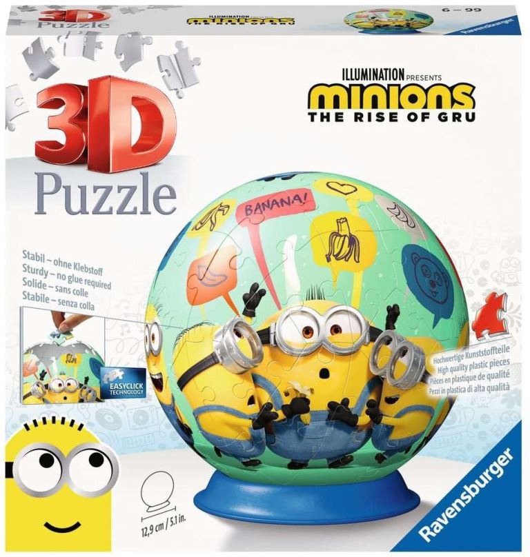 Puzzle Ravensburger 3D puzzle 111794 puzzle-Ball Mimoni 2 72 dílků