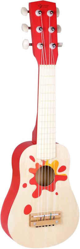Dětská kytara Teddies Kytara dřevo s trsátkem