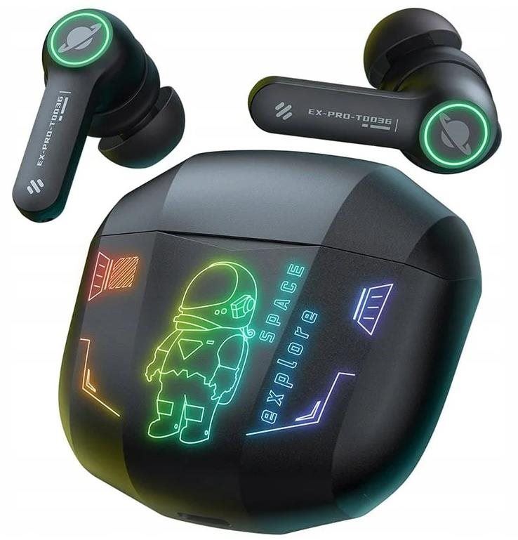 Bezdrátová sluchátka Onikuma T36 TWS RGB Gaming Earbuds Black