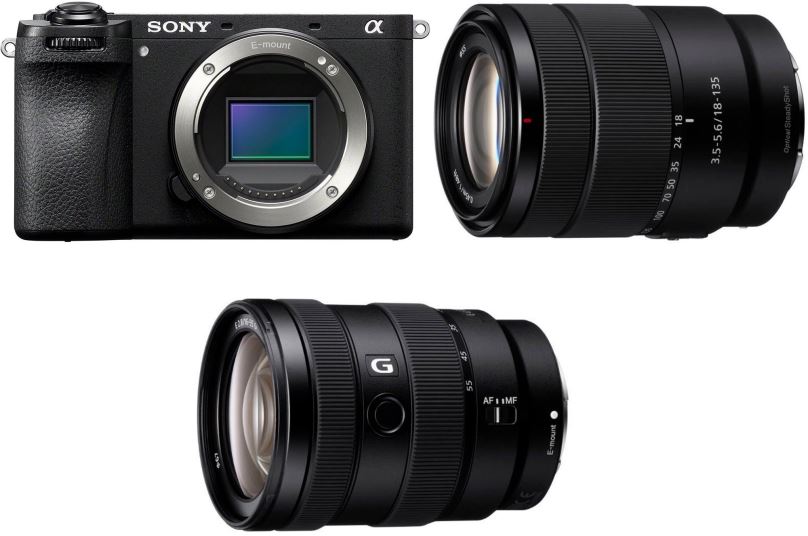 Set Sony Alpha A6700 + E 18-135mm f/3.5-5.6 + E 16-55mm f/2.8 G