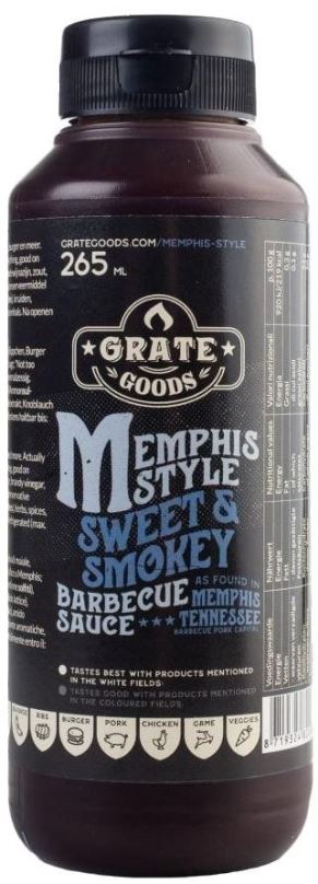 BBQ omáčka Memphis Sweet&Smokey 265ml  GrateGoods