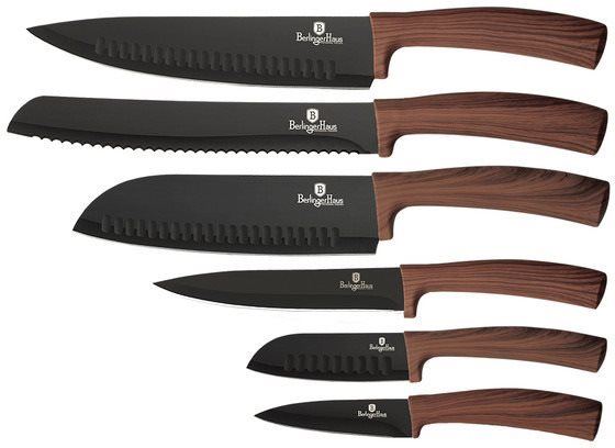 Sada nožů BerlingerHaus Sada kuchyňských nožů 6ks Forest Line hnědý BH-2284