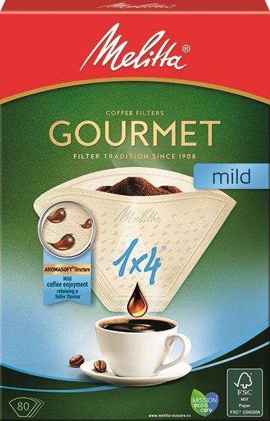 Filtr na kávu Melitta filtry 1x4/80 Gourmet MILD