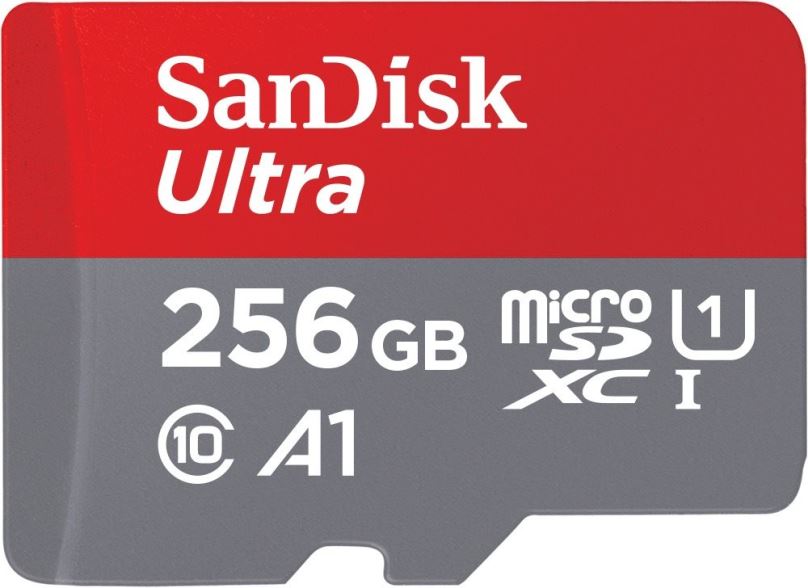 Paměťová karta SanDisk MicroSDXC Ultra 256GB + SD adaptér