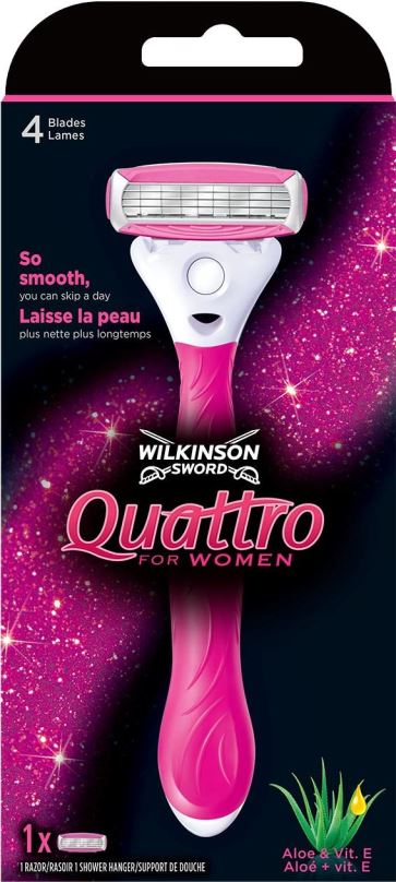 Dámská holítka WILKINSON Quattro for Women holicí strojek + 1 náhradní hlavice
