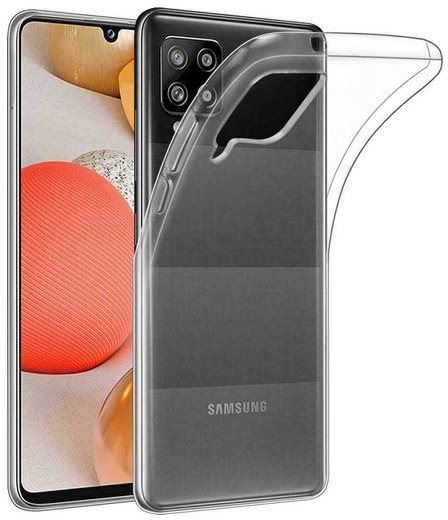 Pouzdro na mobil TopQ Samsung A42 silikon průhledný ultratenký 0,5 mm 54746