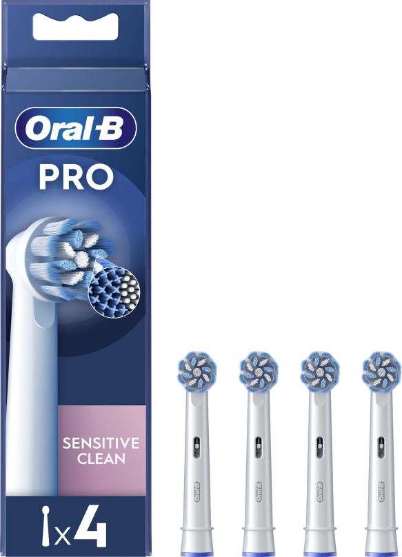 Náhradní hlavice k zubnímu kartáčku Oral-B Pro Sensitive Clean Kartáčkové Hlavy, 4 ks