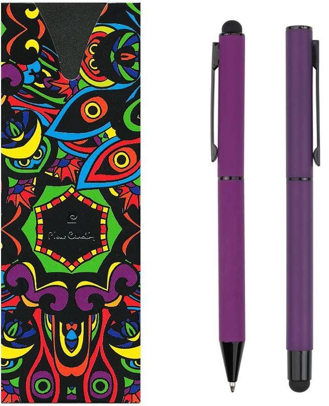 Sada psacích potřeb PIERRE CARDIN CELEBRATION sada kuličkové pero + roller, fialová