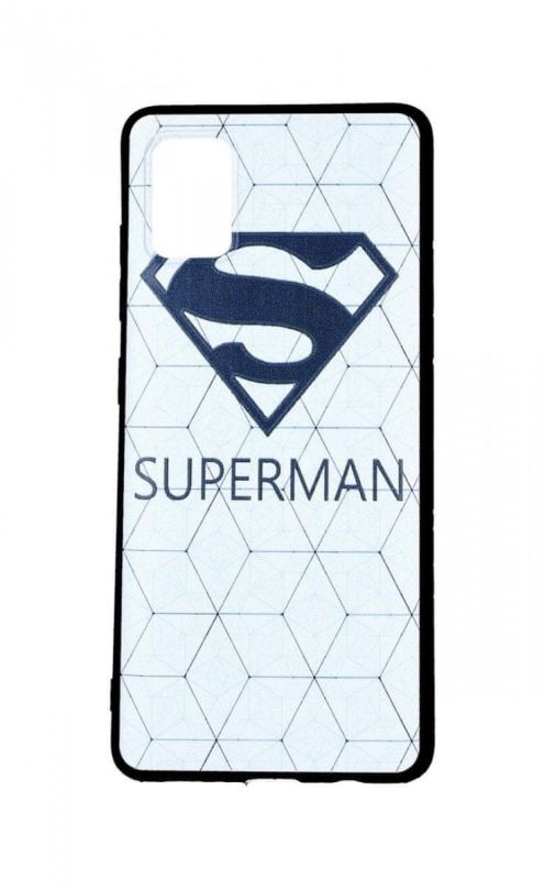 Kryt na mobil TopQ Samsung A51 3D silikon Bílý Superman 47864