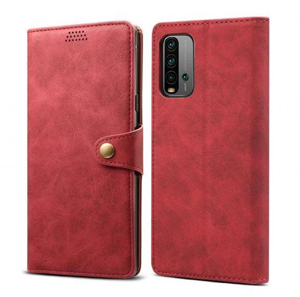 Pouzdro na mobil Lenuo Leather pro Xiaomi Redmi 9T, červené
