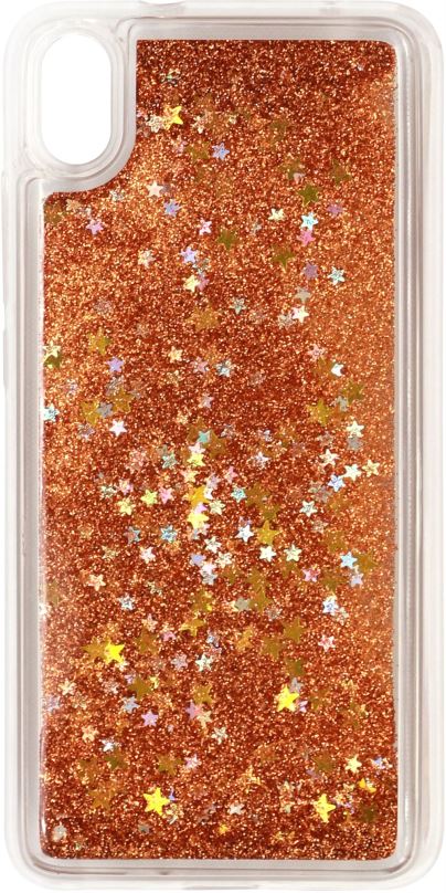 Kryt na mobil iWill Glitter Liquid Star Case pro Xiaomi Redmi 7A Rose Gold