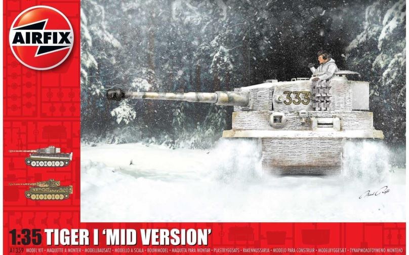 Model tanku Classic Kit tank A1359 - Tiger-1, Mid Version