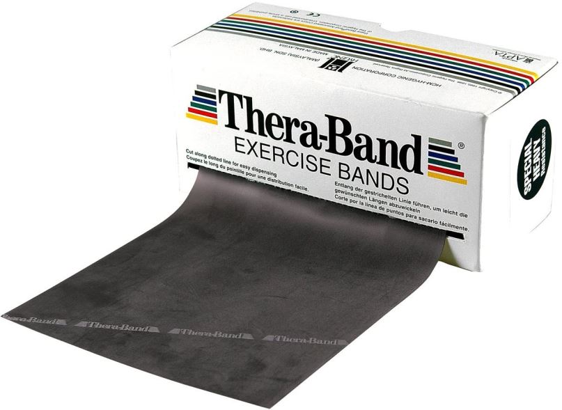 Guma na cvičení Thera-Band, černá, speciálně silná zátěž, 5,5 m