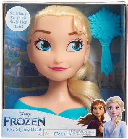 Česací hlava Disney Ledové Království Elsa, Stylingová hlava Mini
