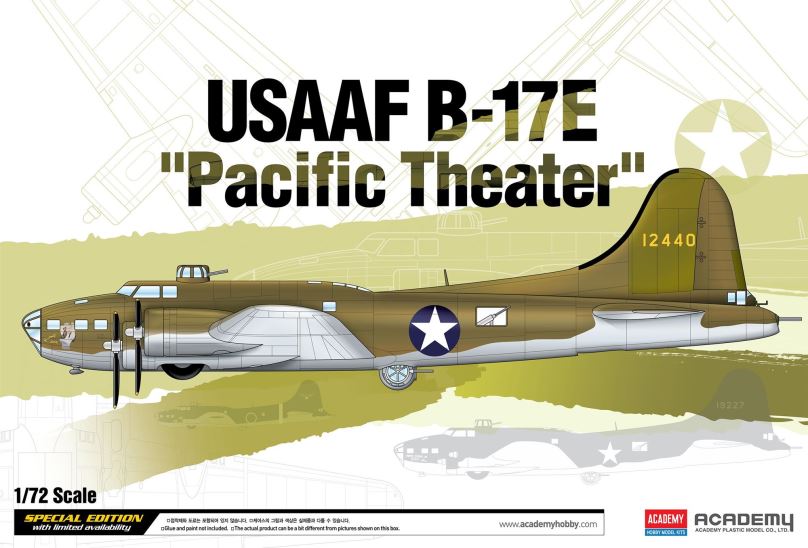 Model letadla Model Kit letadlo 12533 - USAAF B-17E "Pacific Theater"
