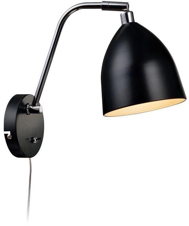 Nástěnná lampa Markslöjd 105027 - Nástěnné svítidlo HAMINA 1xE27/40W/230V Černá