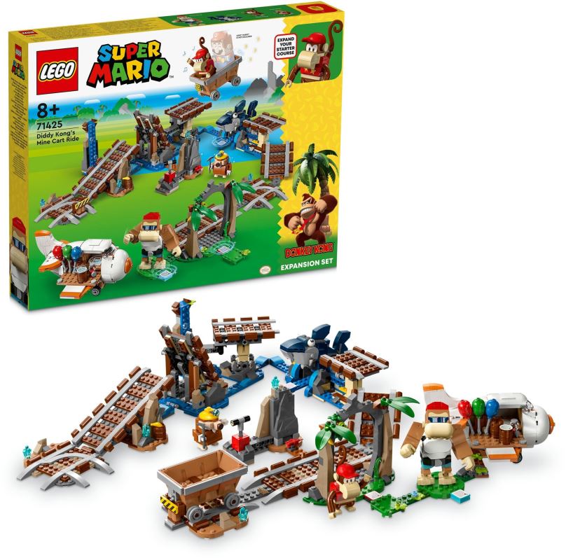 LEGO stavebnice LEGO® Super Mario™ 71425 Diddy Kongova jízda v důlním vozíku – rozšiřující set