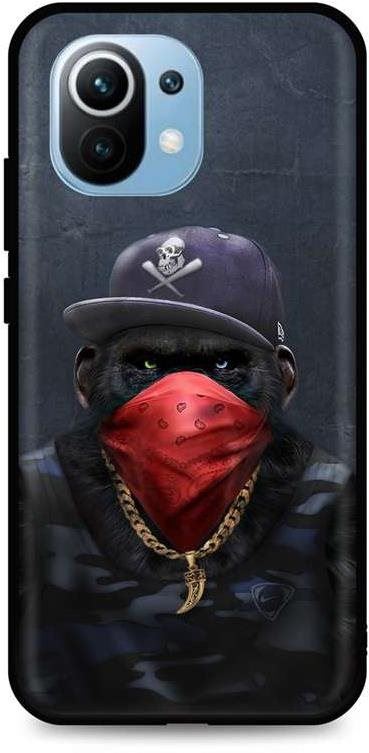 Kryt na mobil TopQ Kryt Xiaomi Mi 11 Lite silikon Monkey Gangster 71573