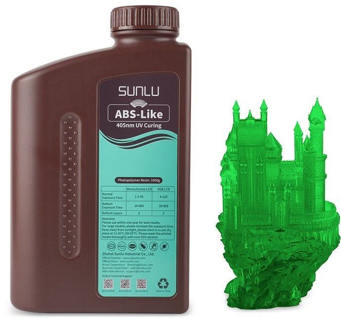 UV resin Sunlu ABS Like Resin Clear Green