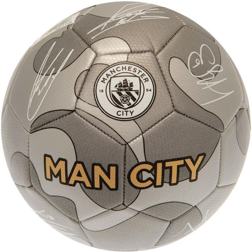 Fotbalový míč Fan-shop Manchester City Camo s podpisy