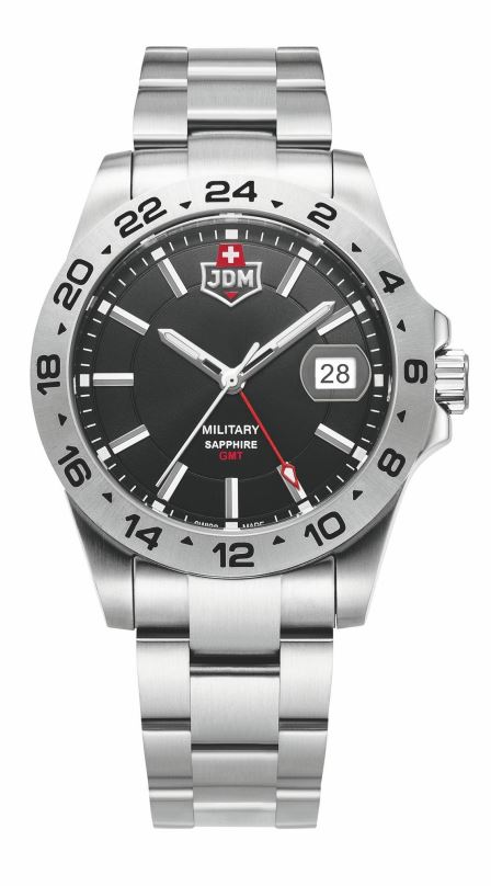 Pánské hodinky JDM Military Delta 24, stříbrné