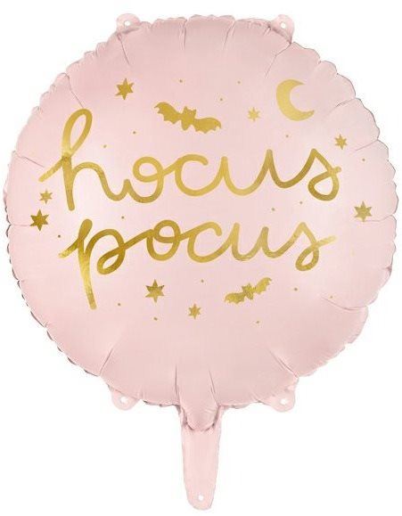 Balonky Foliový balónek hocus pocus - růžový - halloween - čarodějnice - 45 cm
