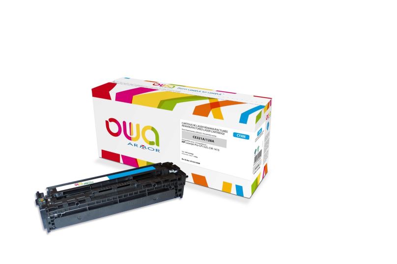 OWA Armor toner kompatibilní s HP CE321A, 1300st, modrá/cyan