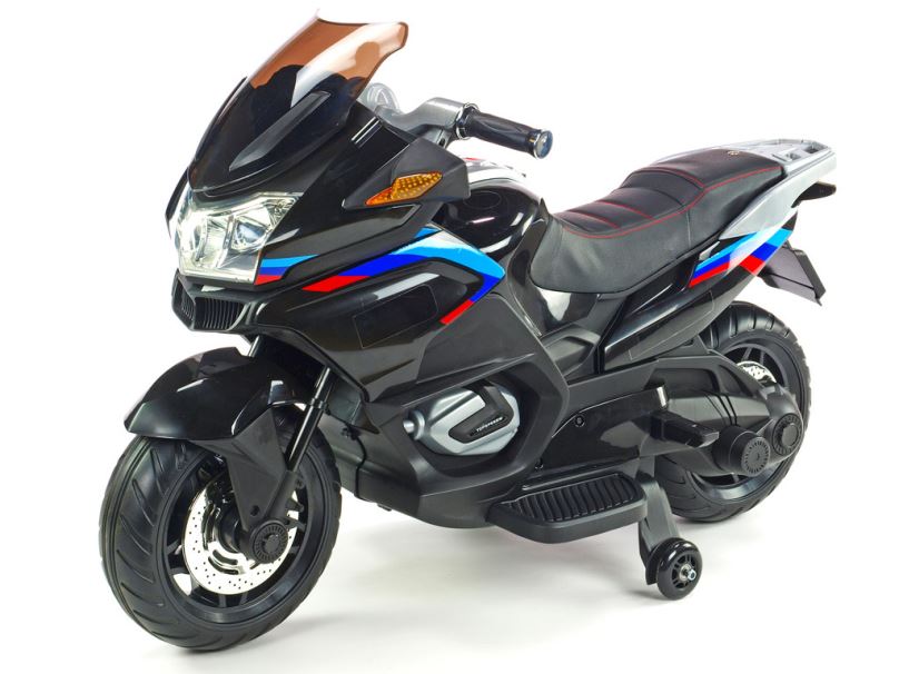 Elektrická motorka pro děti Topspeed, černá