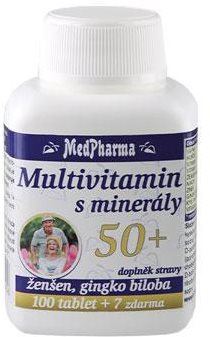 Multivitamín MedPharma Multivitamin s minerály 50+ - 107 tbl.