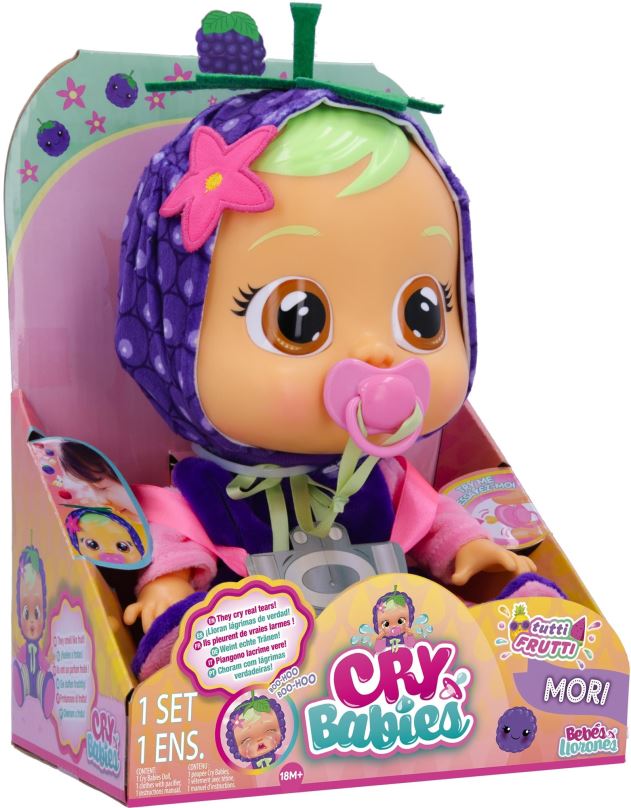 Panenka Cry Babies  Interaktivní panenka Tutti Frutti - Mori