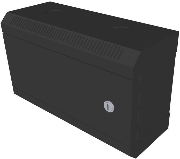 Rozvaděč Datacom 10" 4U/140 mm (plech) černý