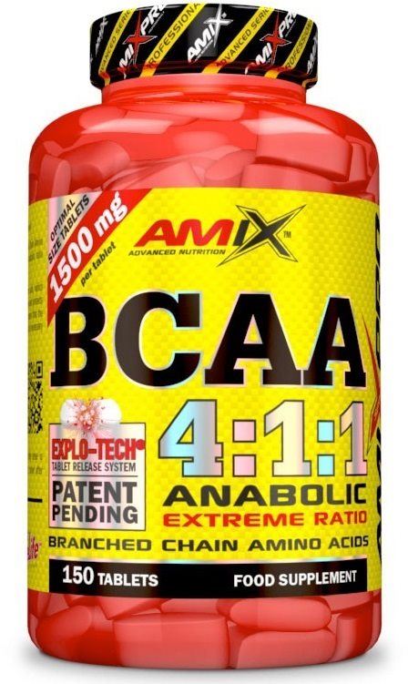 Aminokyseliny Amix Nutrition BCAA 4:1:1, 150 kapslí