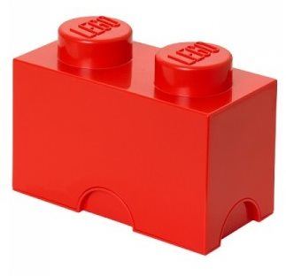 Úložný box LEGO Úložný box 125 x 250 x 180 mm - červený