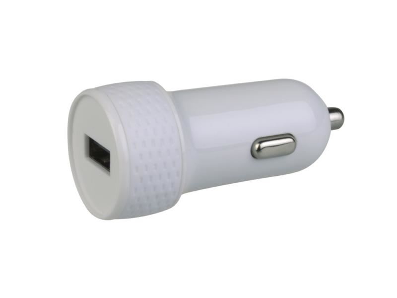 AVACOM nabíječka do auta s výstupem USB 5V/1A, bílá barva