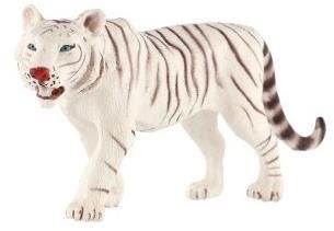 Figurka Zooted Tygr indický bílý plast 14 cm