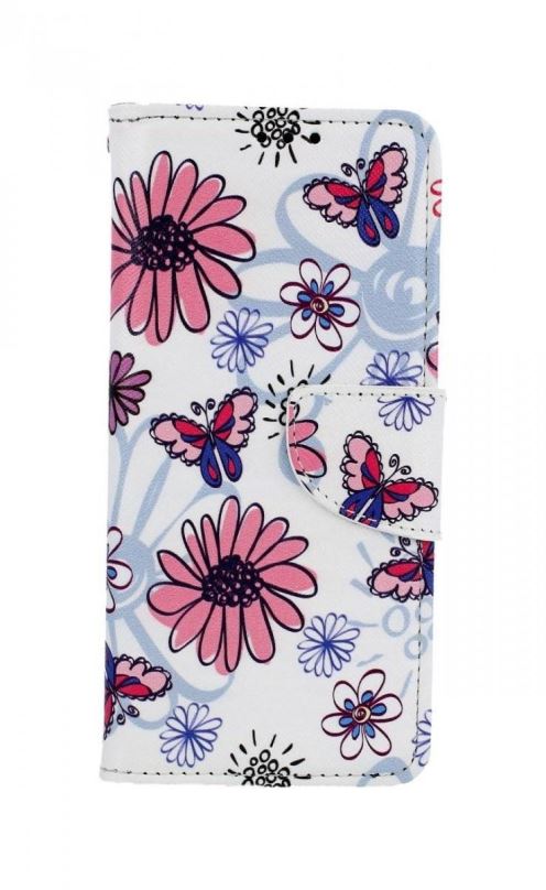 Pouzdro na mobil TopQ Xiaomi Redmi Note 8T knížkové Flowers 46865